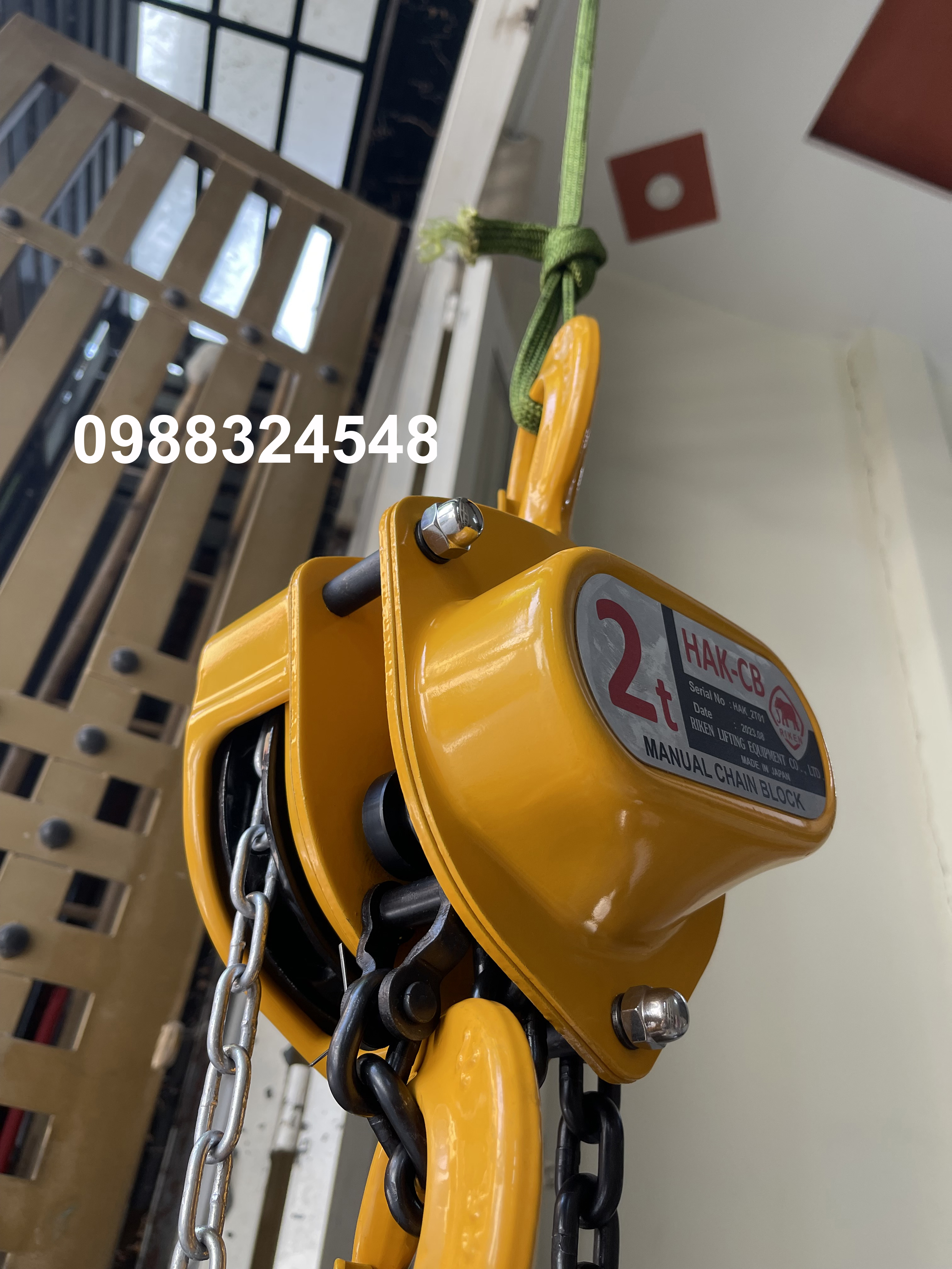 Pa lăng kéo tay Riken 2 tấn HAK-CB / HAK-CB 2 ton Riken Chain Hoist