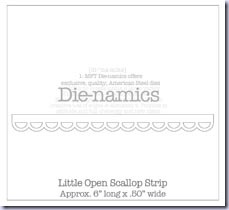 SMLittle Open Scallop Strip Die-namics