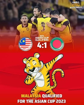 Malaysia ke Piala Asia 2023 setelah lebih 40 tahun