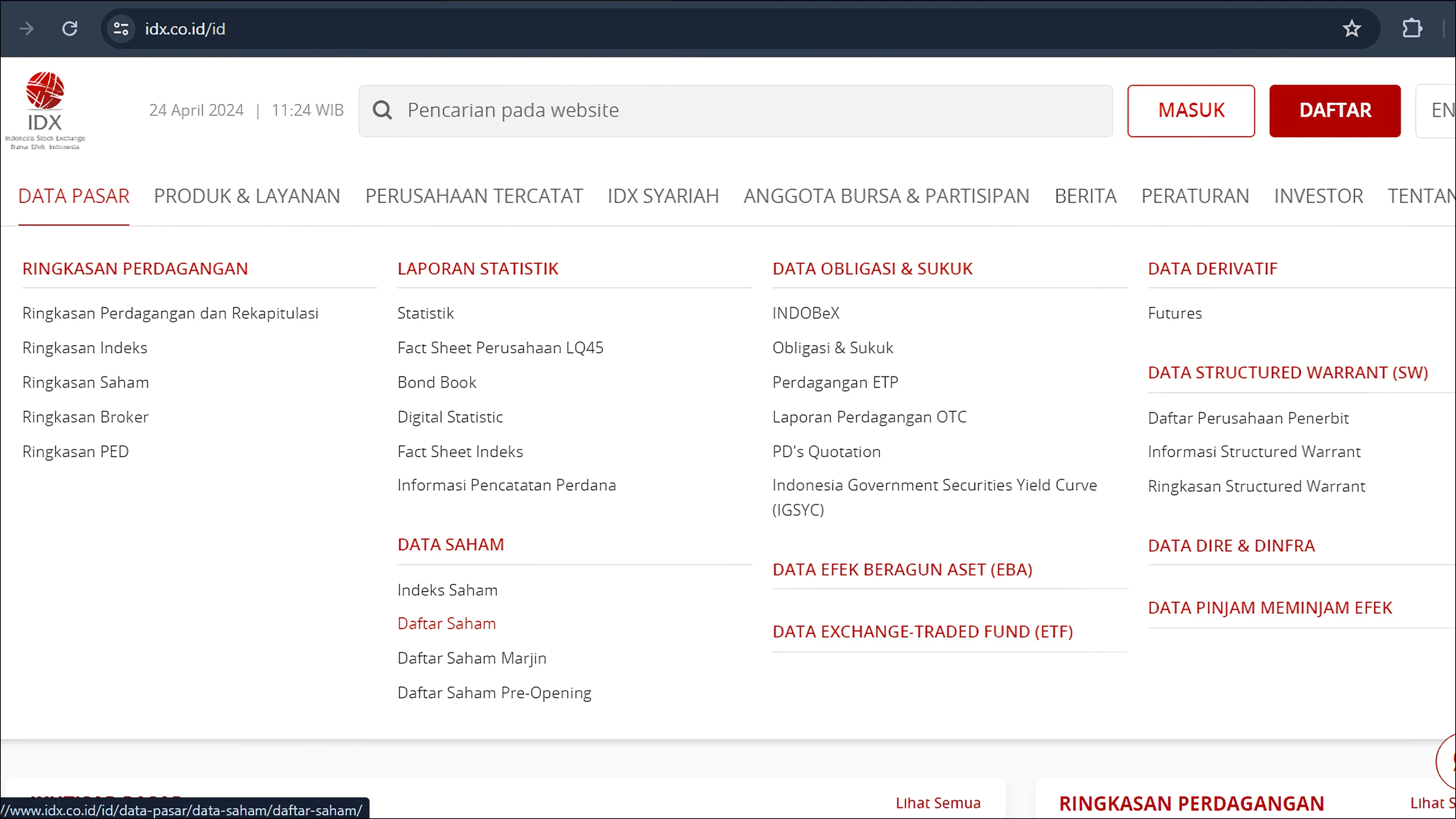 data-saham