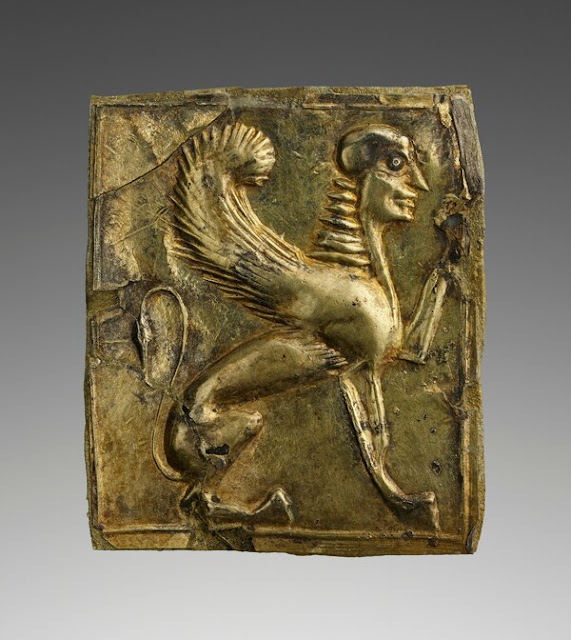 Χρυσό μενταγιόν από τον Τάραντα της Κάτω Ιταλίας, 525-500 π.Χ.