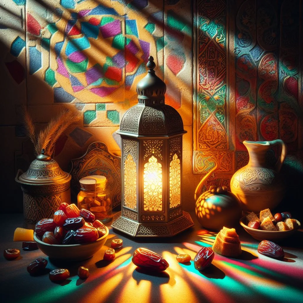 صورة فانوس في شهر رمضاني فخم