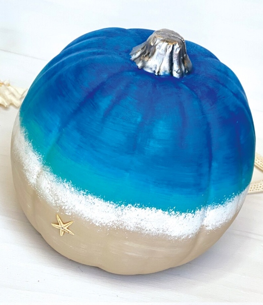 Beach Painting Pumpkins