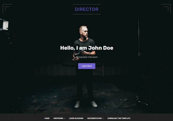 Director Blogger Template Free Download