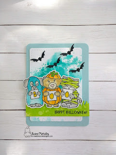 Boo a card by Diane Morales | Halloween Trio Stamp Set by Newton's Nook Designs