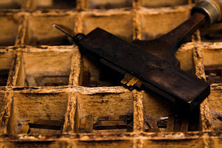 Engraving tools used by Leather craftsmen - Firenze, Italy