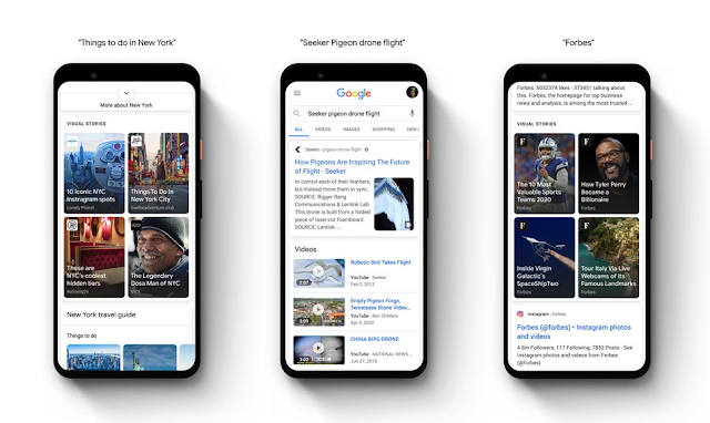 تتوفر قصص الويب في Google Discover