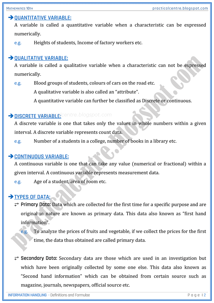 information-handling-definitions-and-formulas-mathematics-10th