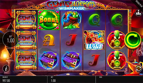 Main Slot Gratis Indonesia - Genie Jackpots Wishmaker (Blueprint Gaming)