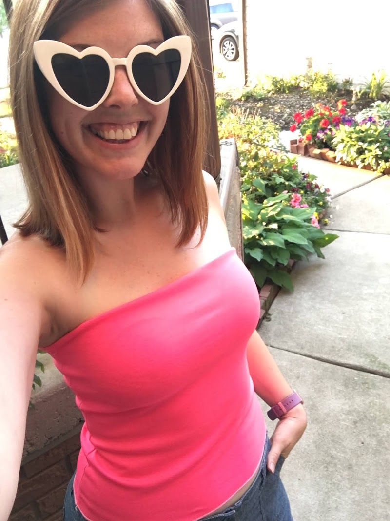 Neon Pink Tube Top