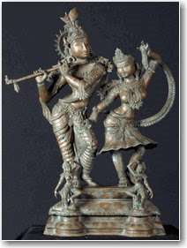 Radha-Krishna in bronze