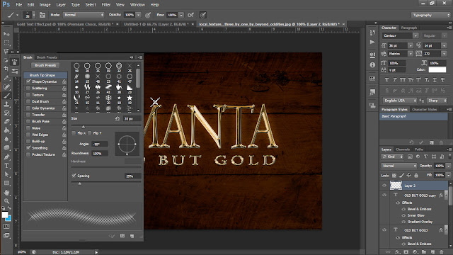 Gold Text Tutorial