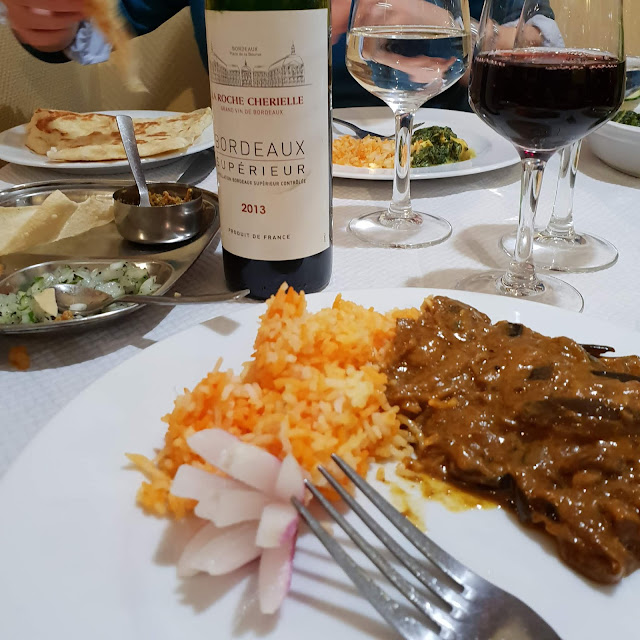 Indian food with Bordeaux wine