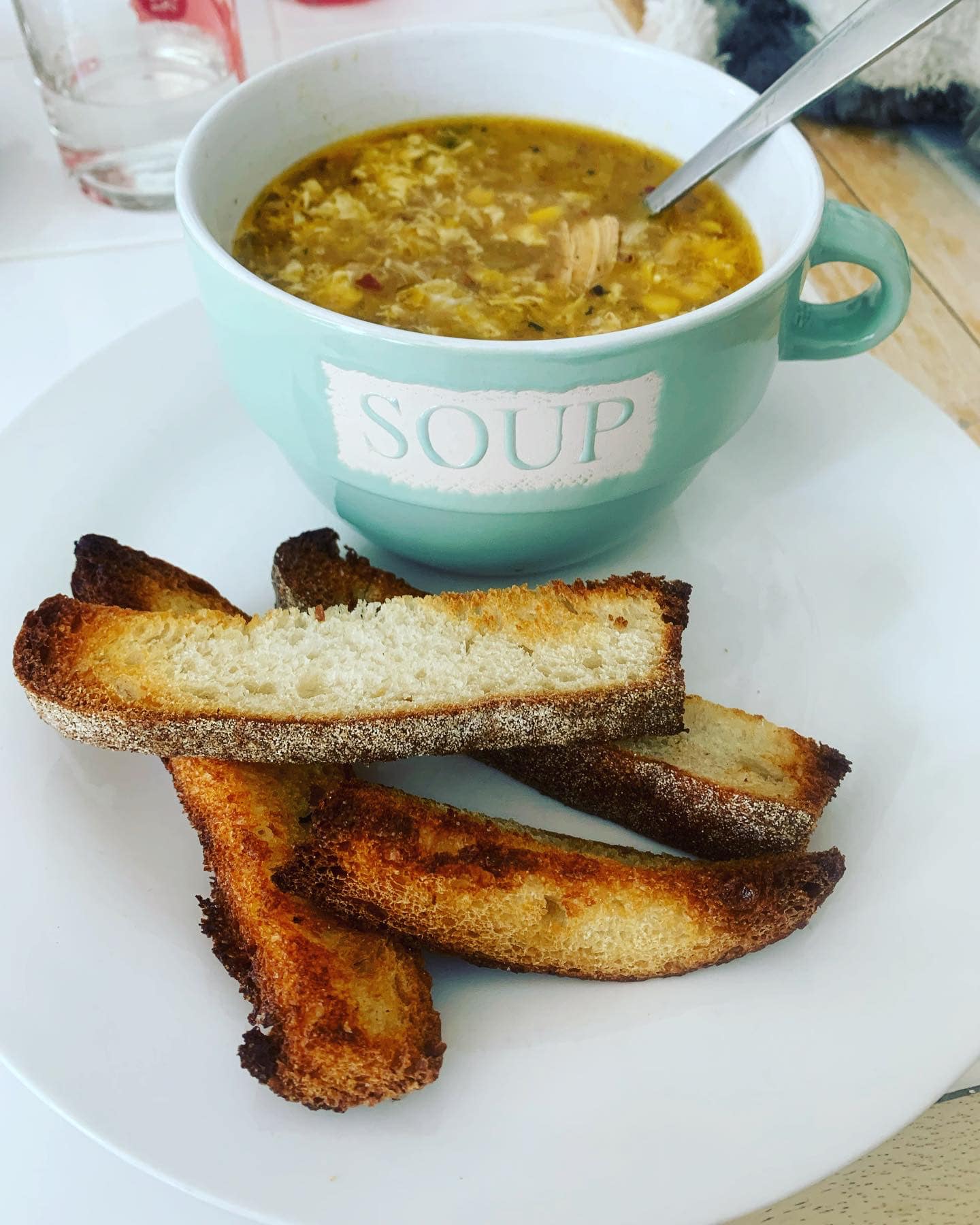 Chicken & sweetcorn soup recipe