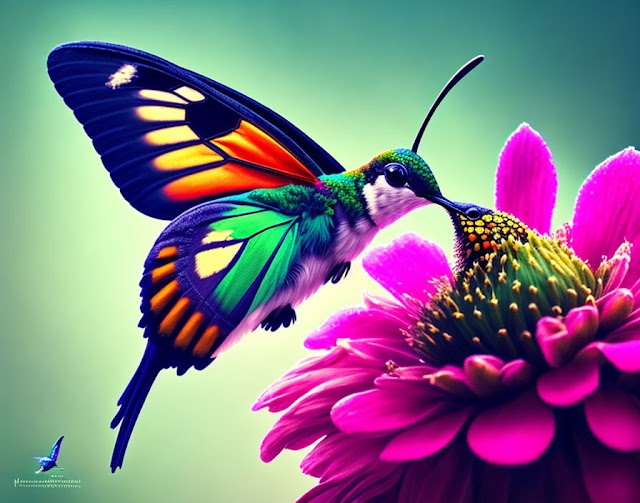 The Hummingbird and the Butterfly: An Unlikely Friendship