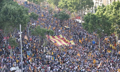 Un millón de catalanes exigieron su autonomía de España