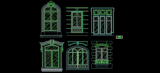 PORTES EN PLAN BLOCS AUTOCAD DWG