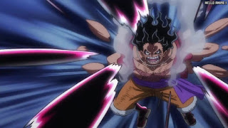 ワンピース アニメ 1069話 ルフィ ギア4 スネイクマン Luffy GEAR 4 | ONE PIECE Episode 1069