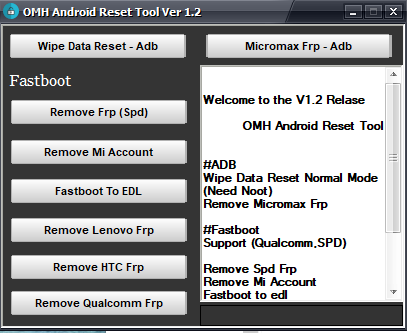 omh_androidFrp reset tool
