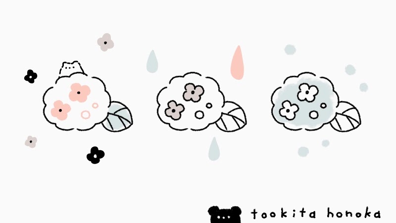 梅雨の簡単かわいいイラスト 絵の描き方まとめ 6月 手書き ボールペン 手帳用 遠北ほのかのイラストサイト