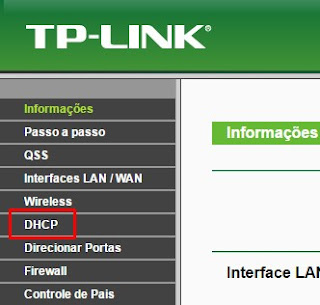 Mudando DNS no DHCP