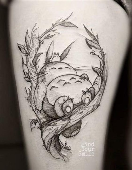 Inspiração: 36 Tatuagens para fãs do Studio Ghibli