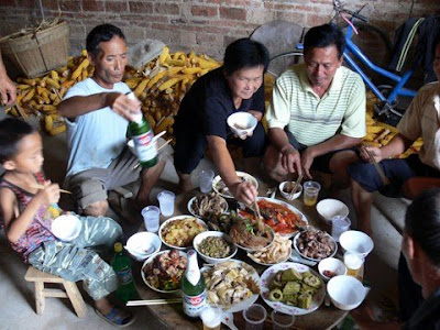 repas chinois pres de Yangshuo