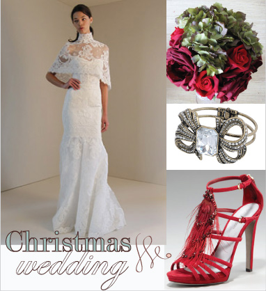 Red and green themed Christmas weddings dont needn't be tacky 