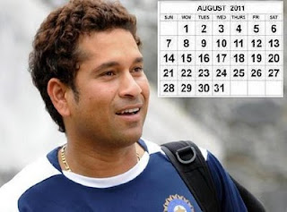 Sachin Calendar 2011  Wallpape
