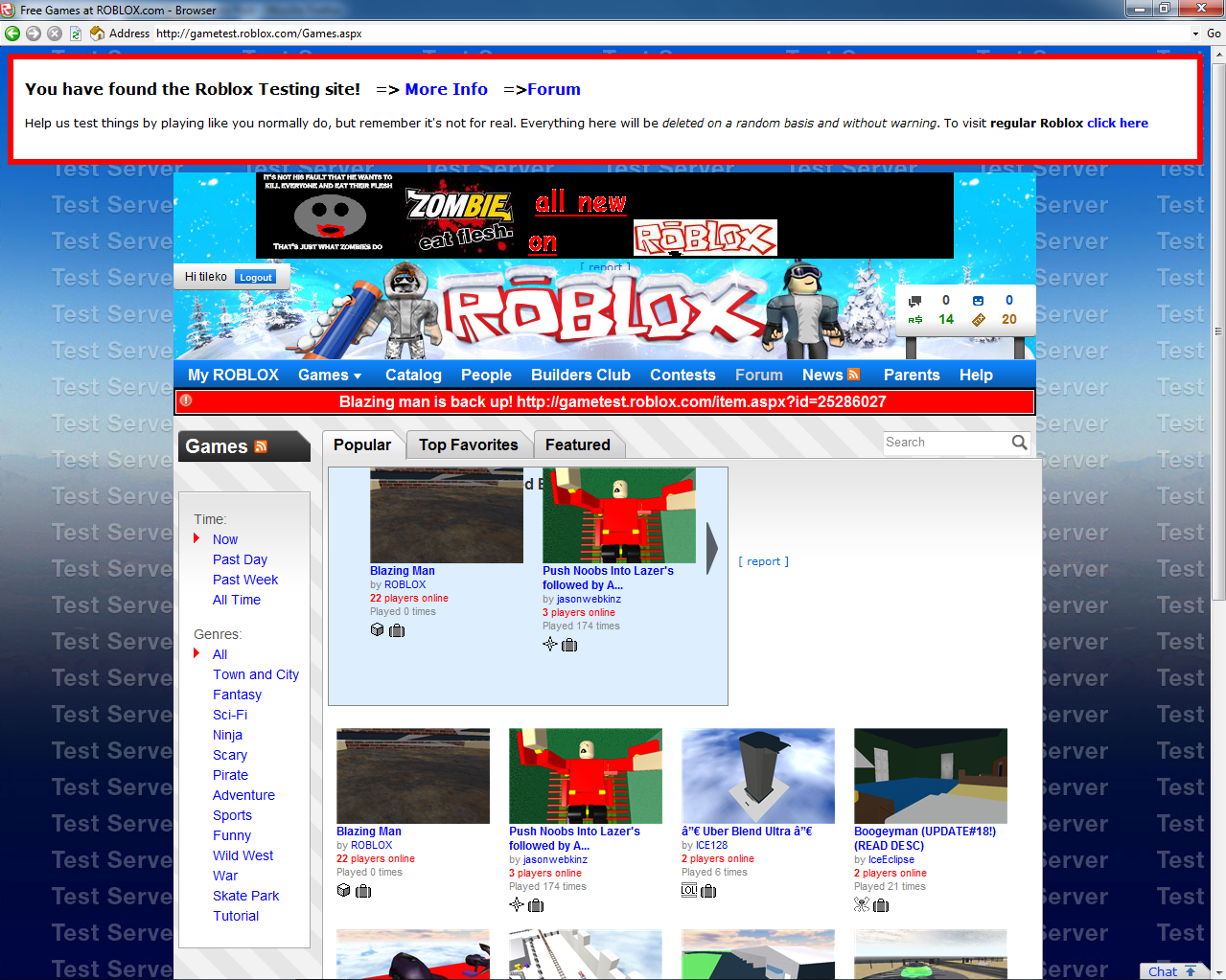 Game Test Roblox Blog Game Test Roblox Dec 14 2010 - 