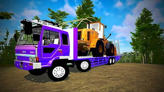 mod truck fuso trinton bussid bulldozer