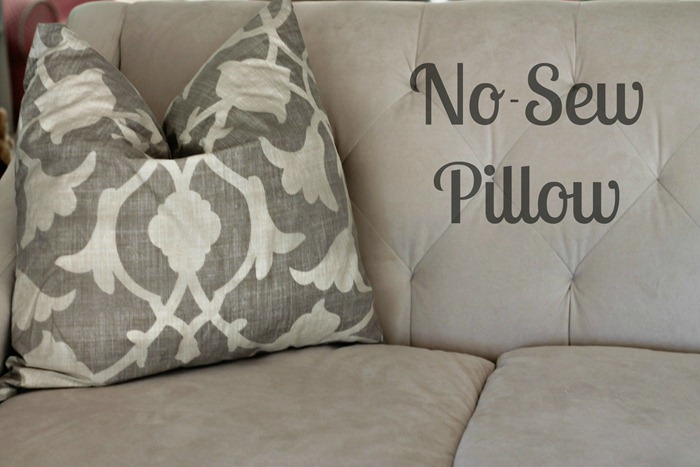 no-sew pillow