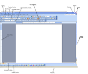 The following are the components of the MS Word 2003 Interface