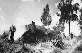 Finnish soldiers attacking a Soviet bunker, 10 August 1941 worldwartwo.filminspector.com