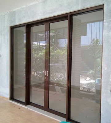 model pintu aluminium minimalis modern terbaru