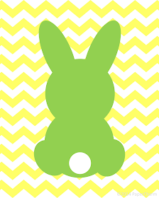 Free Bunny Silhouette Easter Printable Art by PaperCharm