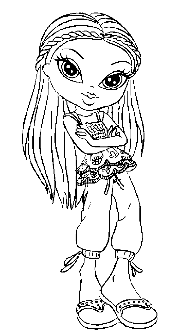 Download Coloring Pages: Bratz Coloring Page 2