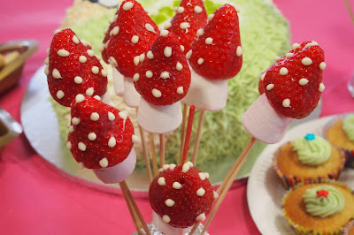 Super Mario Birthday Party Mushrooms