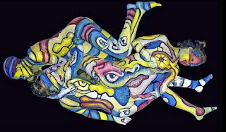 Picasso-Style Body Painting