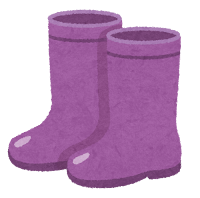 長靴のイラスト（紫）