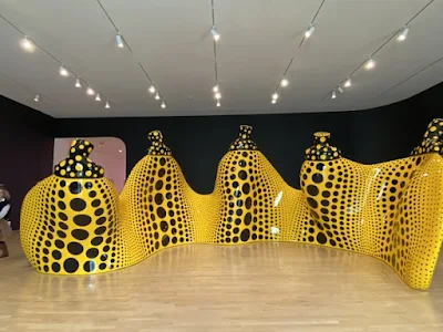 “Aspiring to Pumpkin’s Love, the Love in My Heart” at Yayoi Kusama "Infinite Love" show at SFMOMA