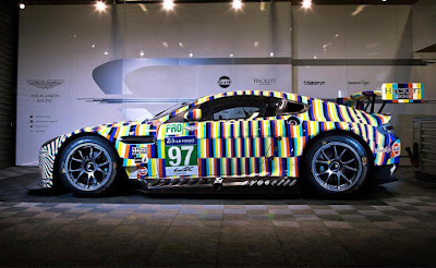 Aston Martin Vantage GTE Tobias Rehberger Le Mans Art Car 2015 #97 Side