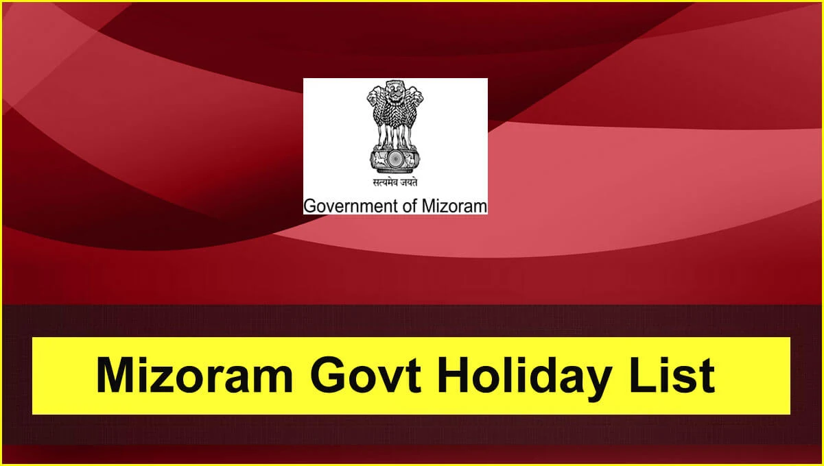 Mizoram Government Holiday List 2024