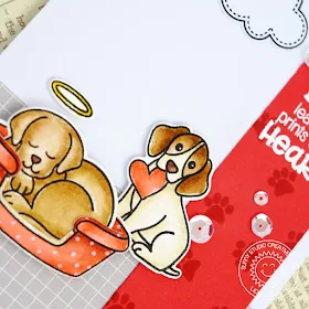 Sunny Studio Stamps: Pet Sympathy Paw Prints Sympathy Card by Lexa Levana