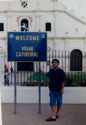 In front of Vigan Cathedral