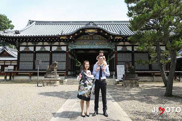 御香宮神社でお宮参り出張撮影