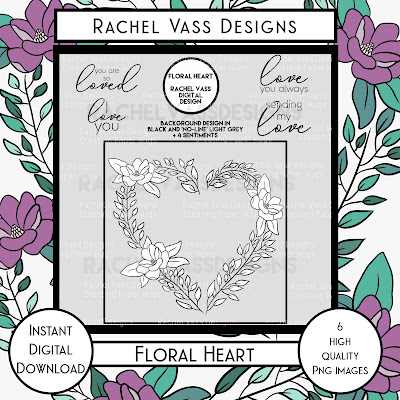 Rachel Vass Designs - Floral Heart