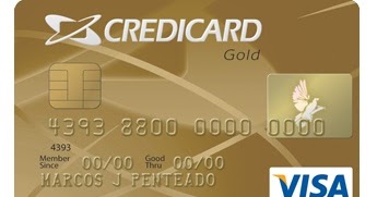 Fatura Card: 2a Via Fatura Credicard Gold Visa