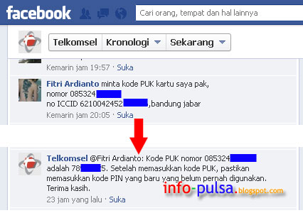 Cara Dapetin Kode PUK Telkomsel di Facebook