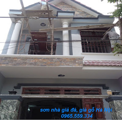 Thợ sơn nhà, sơn giả đá, giá gỗ tại Hà Nội 0965.559.334